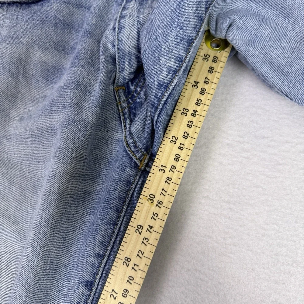 Levis Premium 512 Slim Taper‎ Mens 32x31 Light Wash Distressed Denim Jeans